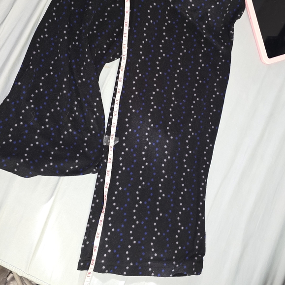 Apt.9 Intimates: Flare leg, Fleece PJ pants w/silky drawstring & waistband, Lrg - Picture 4 of 9